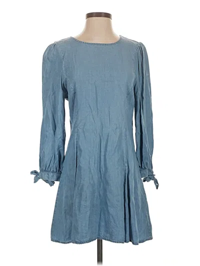 Pre-owned Zara Collection Casual Dress In Blue