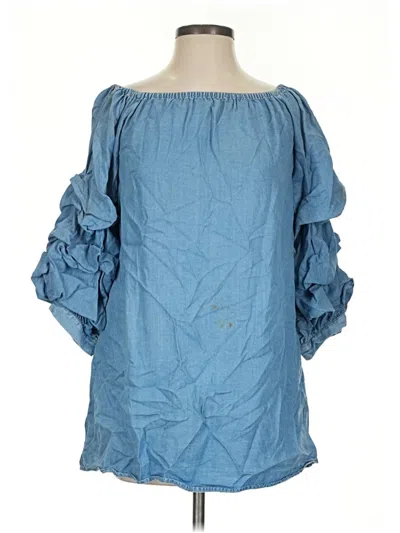Pre-owned Zara Collection Casual Dress In Blue