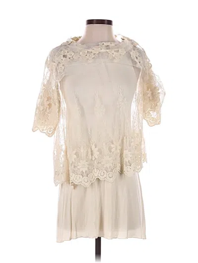 Pre-owned Zara Collection Cocktail Dress In Ivory