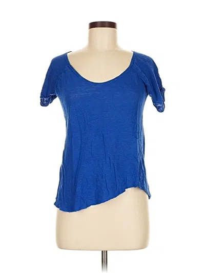 Pre-owned Zara Collection Short Sleeve T-shirt In Blue