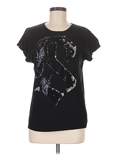 Pre-owned Zara Collection Short Sleeve T-shirt In Black
