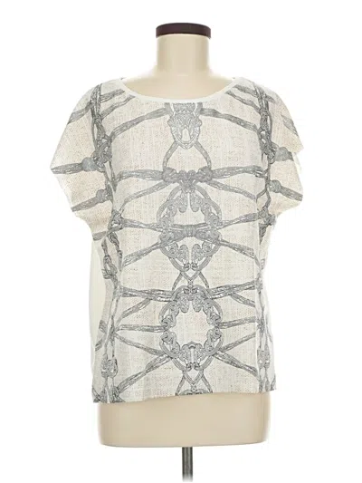 Pre-owned Zara Collection Short Sleeve T-shirt In Ivory