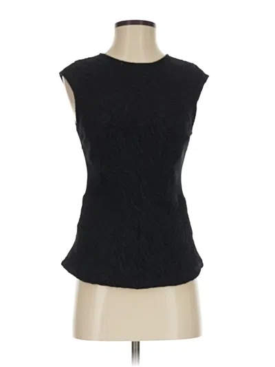 Pre-owned Zara Collection Sleeveless Blouse In Black