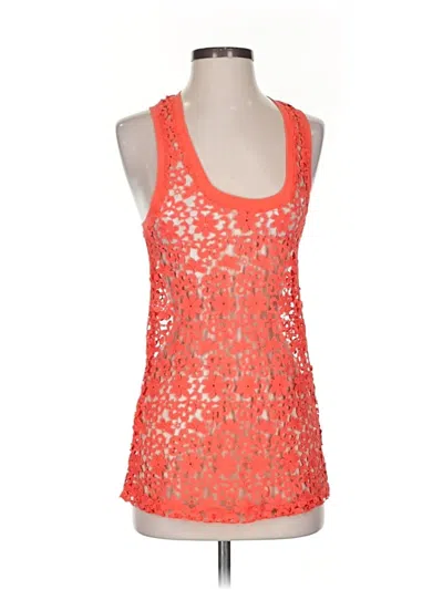 Pre-owned Zara Collection Sleeveless Blouse In Orange