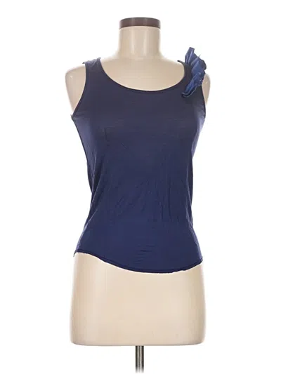 Pre-owned Zara Collection Sleeveless Top Blue One Shoulder Neckline Tops