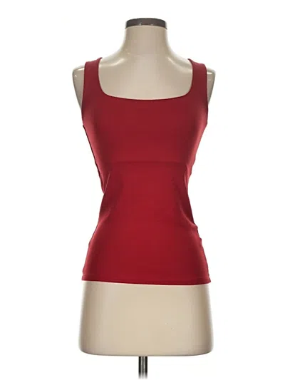 Pre-owned Zara Collection Sleeveless Top Red Scoop Neck Tops