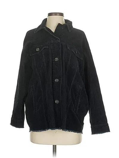 Pre-owned Zara Denim Jacket In Black