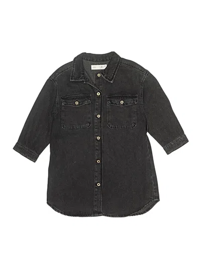 Pre-owned Zara Kids' Denim Jacket In Black
