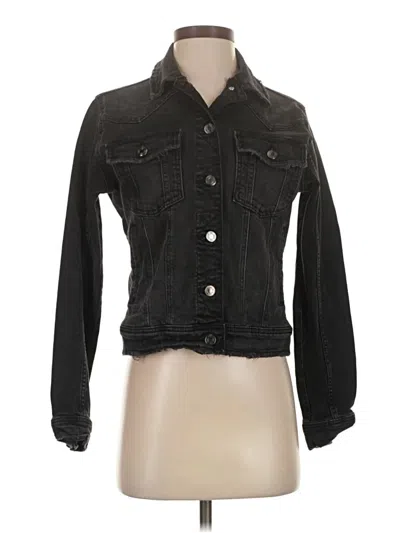 Pre-owned Zara Denim Jacket In Black