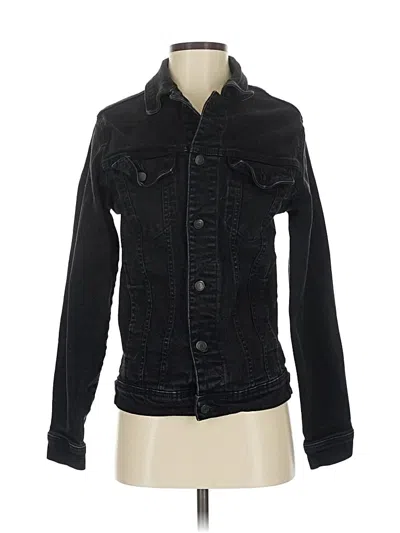 Pre-owned Zara Denim Jacket In Black