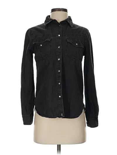 Pre-owned Zara Denim Jacket In Black