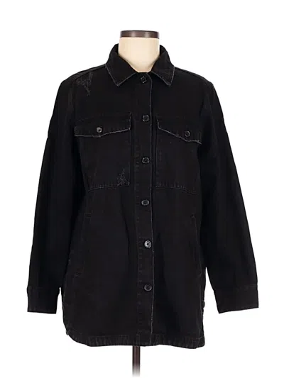 Pre-owned Zara Denim Jacket In Black