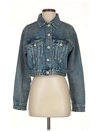 Pre-owned Zara Denim Jacket In Blue