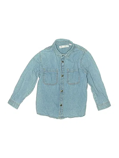 Pre-owned Zara Kids' Denim Jacket In Blue