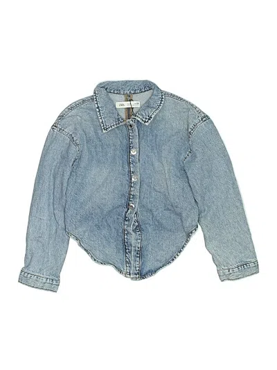 Pre-owned Zara Kids' Denim Jacket In Blue