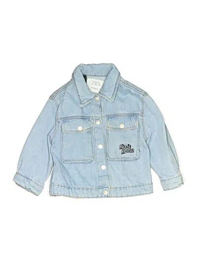 Pre-owned Zara Kids' Denim Jacket In Blue
