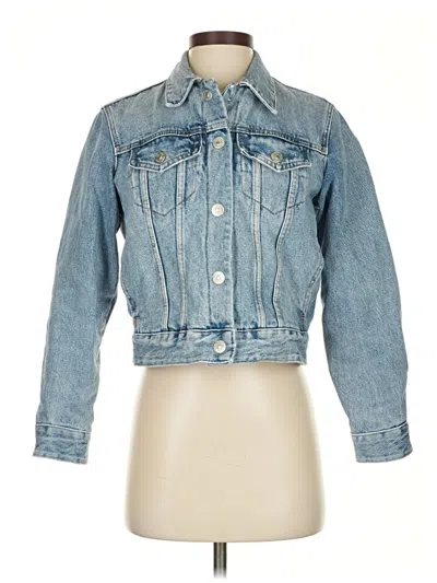 Pre-owned Zara Denim Jacket In Blue