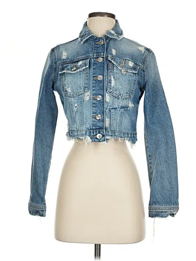 Pre-owned Zara Denim Jacket In Blue