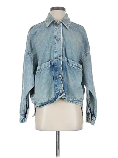 Pre-owned Zara Denim Jacket In Blue