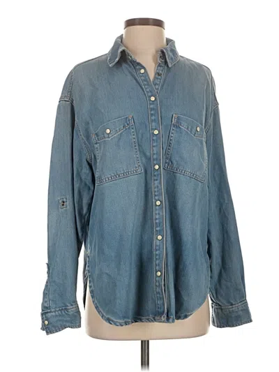 Pre-owned Zara Denim Jacket In Blue