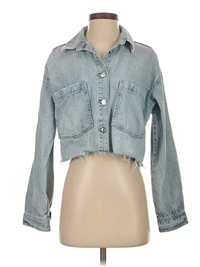 Pre-owned Zara Denim Jacket In Blue