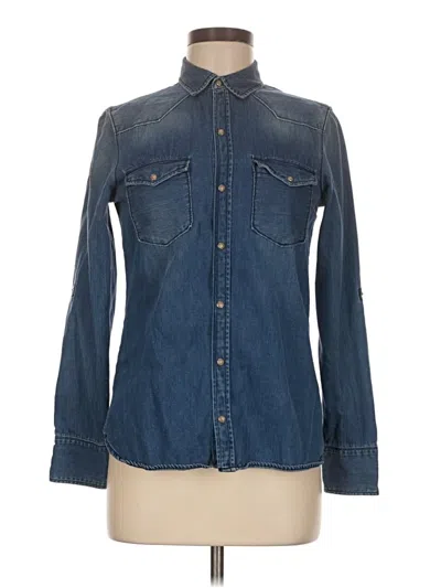 Pre-owned Zara Denim Jacket In Blue