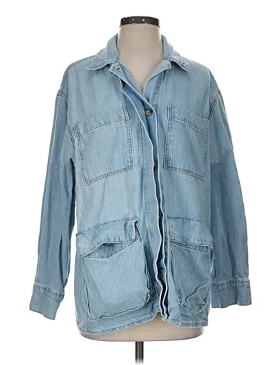 Pre-owned Zara Denim Jacket In Blue