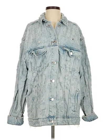 Pre-owned Zara Denim Jacket In Blue