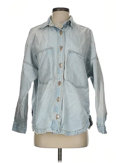 Pre-owned Zara Denim Jacket In Blue