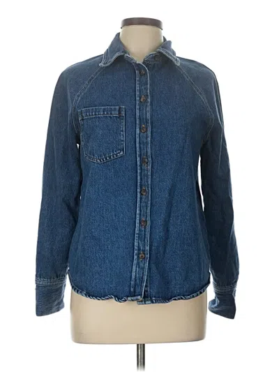 Pre-owned Zara Denim Jacket In Blue
