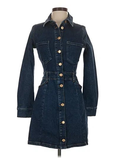 Pre-owned Zara Denim Jacket In Blue