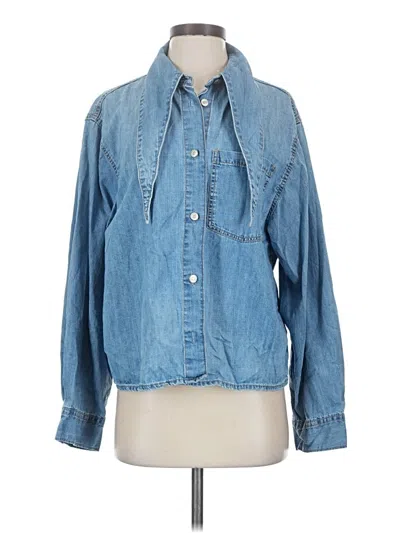 Pre-owned Zara Denim Jacket In Blue