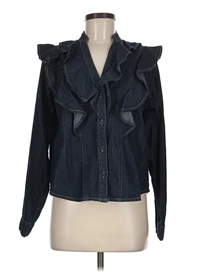 Pre-owned Zara Denim Jacket In Blue