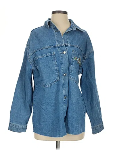 Pre-owned Zara Denim Jacket In Blue