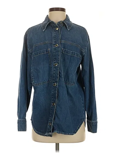 Pre-owned Zara Denim Jacket In Blue