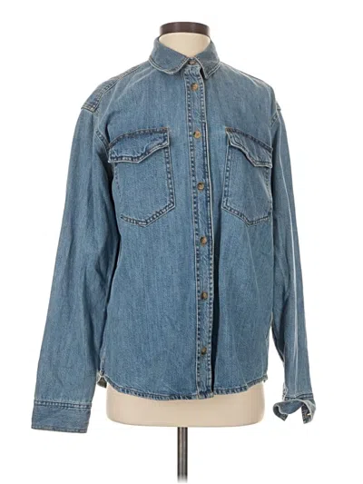 Zara Denim Jacket In Blue