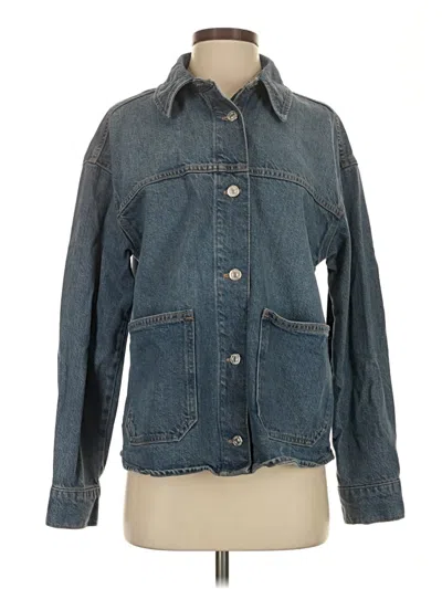 Pre-owned Zara Denim Jacket In Blue