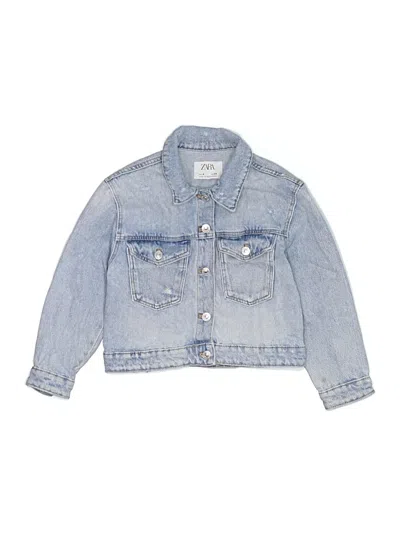 Pre-owned Zara Kids' Denim Jacket In Blue