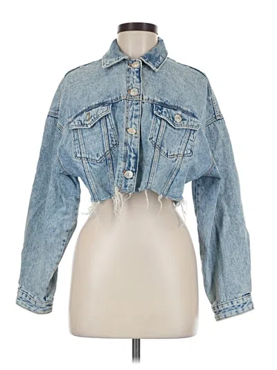 Pre-owned Zara Denim Jacket In Blue