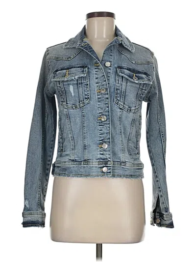 Pre-owned Zara Denim Jacket In Blue
