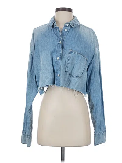 Pre-owned Zara Denim Jacket In Blue