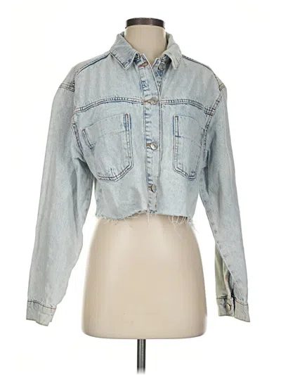 Pre-owned Zara Denim Jacket In Blue