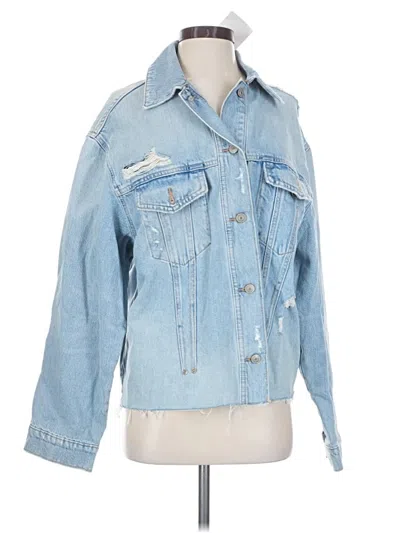 Pre-owned Zara Denim Jacket In Blue
