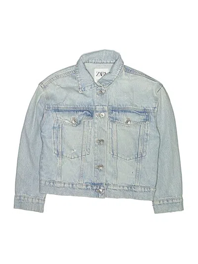 Pre-owned Zara Kids' Denim Jacket In Blue