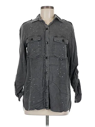Pre-owned Zara Denim Jacket In Gray