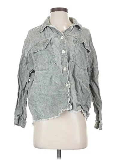 Pre-owned Zara Denim Jacket In Gray