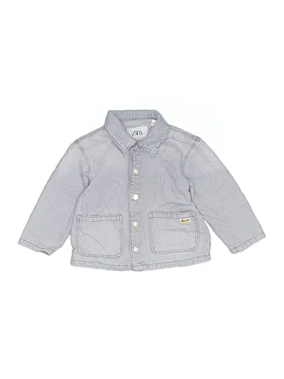Pre-owned Zara Kids' Denim Jacket In Gray