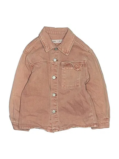 Pre-owned Zara Kids' Denim Jacket In Tan
