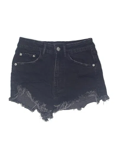 Pre-owned Zara Denim Shorts In Black