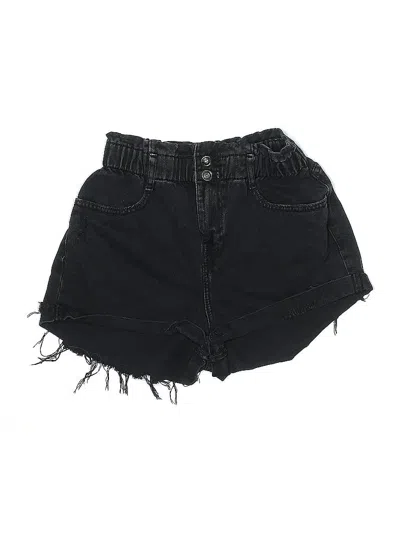 Pre-owned Zara Denim Shorts In Black